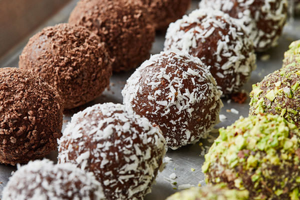 Chocolate Date Fudge Balls using AMERICAN HERITAGE Finely Grated Baking Chocolate