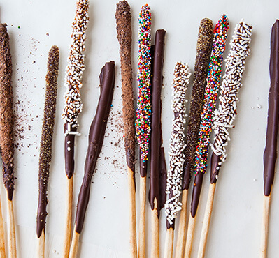 Chocolate Dipped Breadsticks